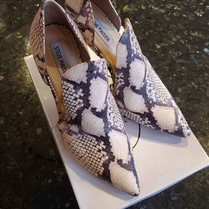 Steve Madden New with Box Snake Skin Sz 10 Heels